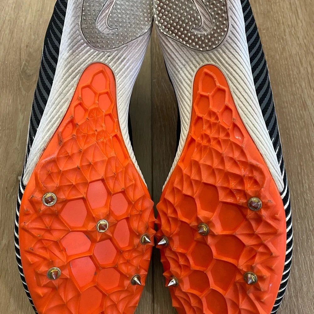 Nike Track Shoes Zoom Rival M 9 Spikes Black Hyper Crimson Running Men’s 11.5
